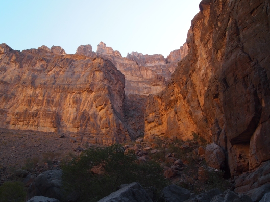 the rock-solid earth at Wadi Ghul